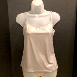 Ann Taylor Silver Shell Stretch Tank